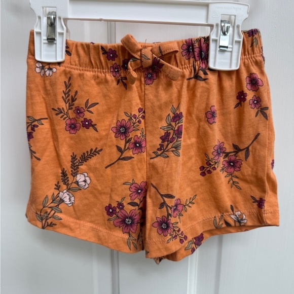 The Children's Place Other - The Children’s Place 2T Girls Orange Floral Soft Shorts